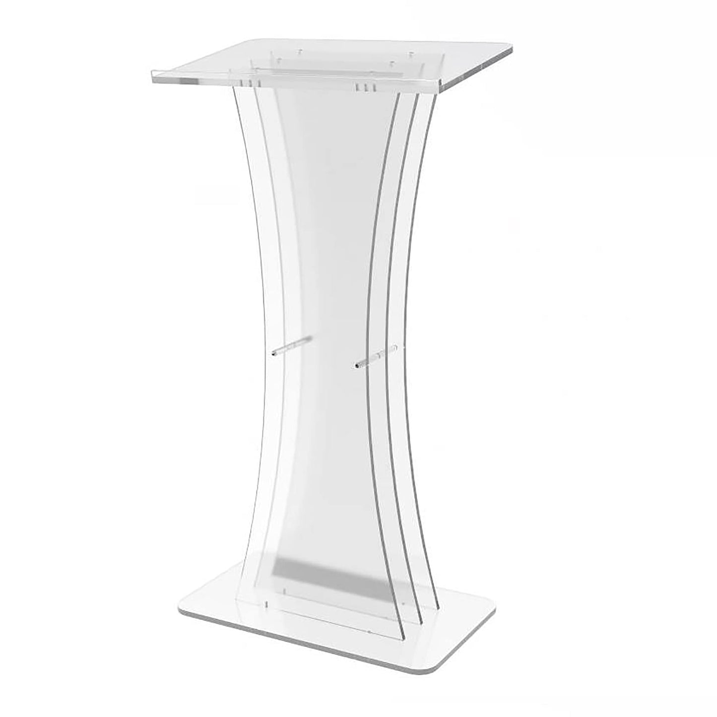 FixtureDisplays® Clear Acrylic Lucite Podium Pulpit Lectern 1803-3
