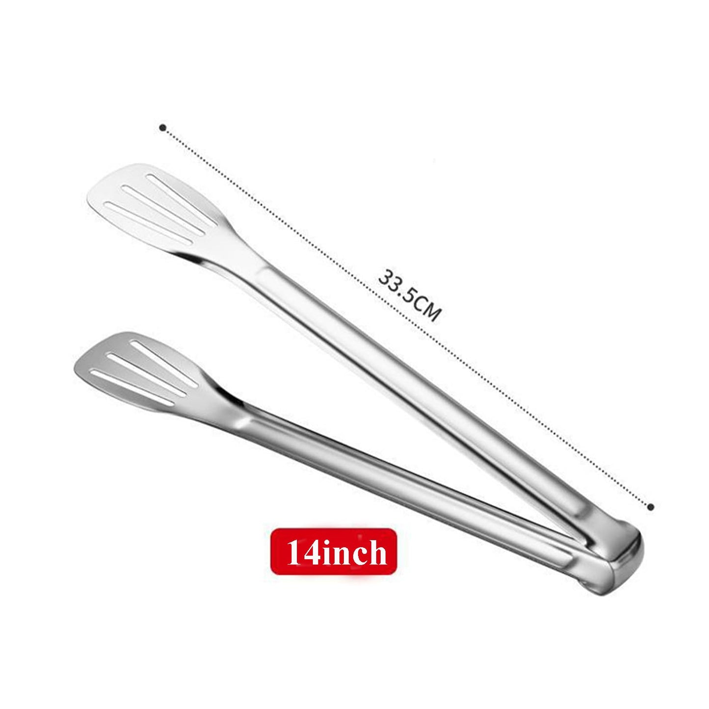 2 Pack Kitchen Tongs Stainless Steel Locking Cooking Barbecue Grilling Food Tongs Kitchen Clamps Sturdy High Resistant Heat Tongs (4PC (7inch,9inch,12inch,14inch))