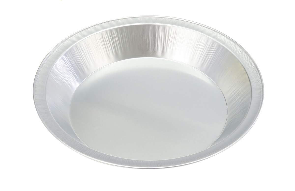 Handi-Foil Heavy Duty 9" Smooth-Wall Aluminum Pie Pan Plate - Pack of 25