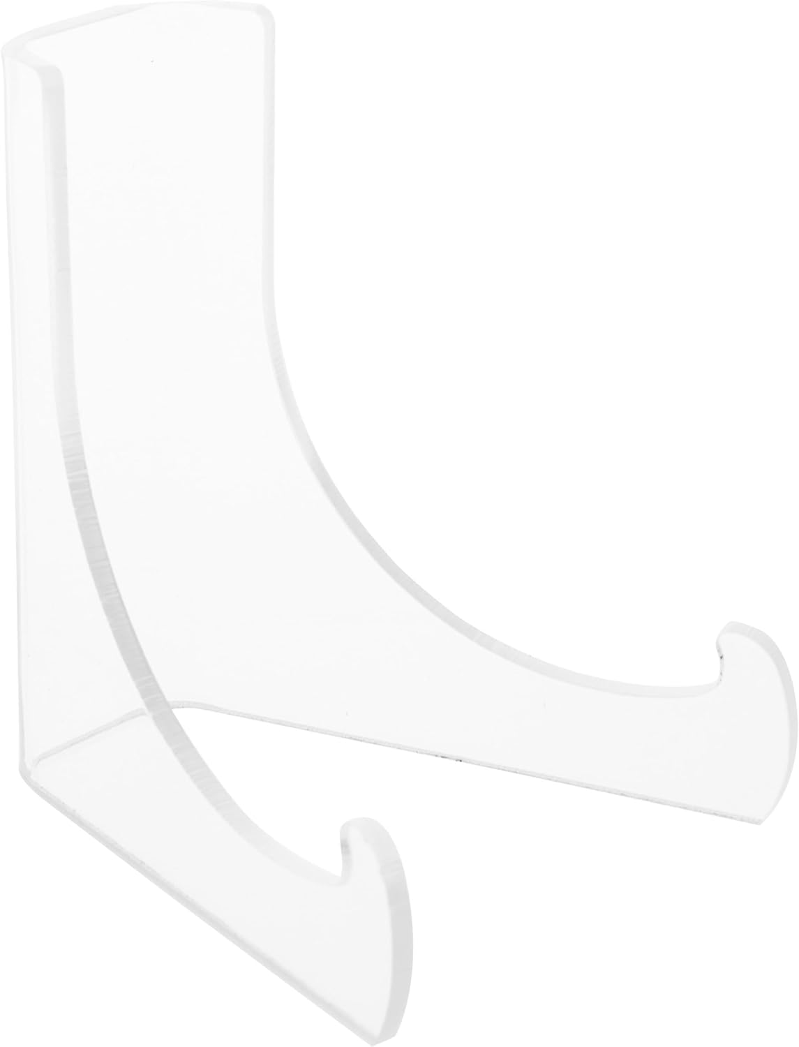 Plymor Clear Acrylic Flat Back Easel with Deep Support Ledges, Dimensions 3" H x 2.25" W x 2.5" D (2 Pack)