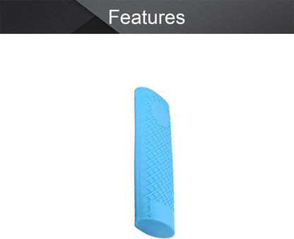 MroMax Silicone Hot Handle Holder, 6.1 Inch Non Slip Potholder for Cast Iron Pot, Blue, 3Pcs