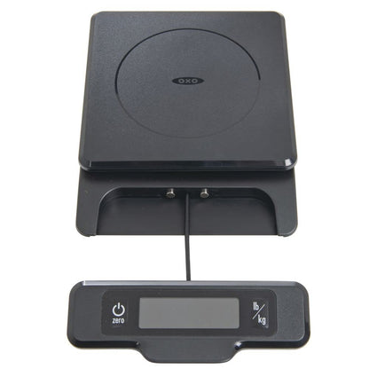 OXO Good Grips 5-lb Kitchen Scale with Pull-Out Display, Black