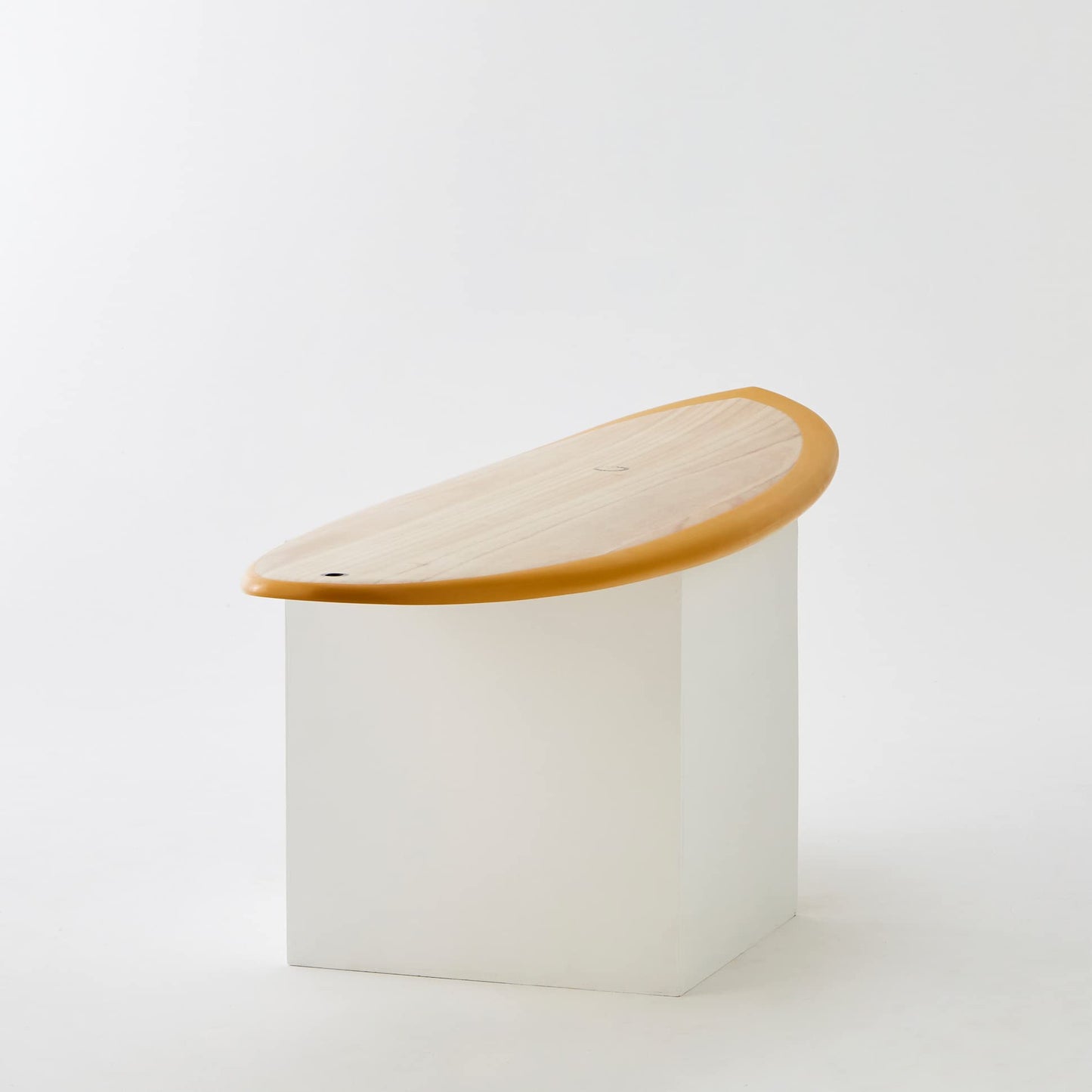 nanazero Wood Skin Surfboard Mid Length MID01 6'4" Yellow Brown, Durable and Light-Weight Structure
