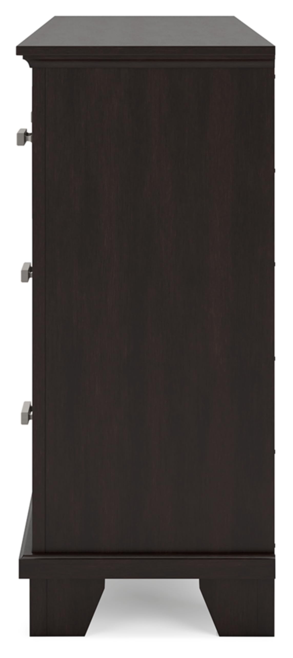 Signature Design by Ashley Covetown Contemporary 7 Drawer Dresser with Safety Stop for Bedroom, Dark Brown