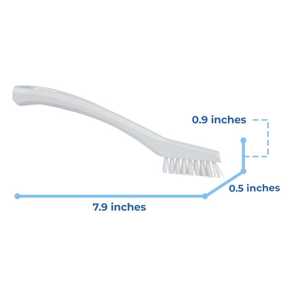 44015 8 Inch, Vikan - Detail Brush, Multifunctional, Slip-Resistant Cleaning Tool, Extra Stiff Polypropylene