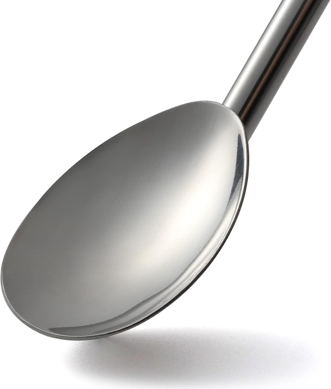 Long Stainless Steel Ice Tea Spoons, Bar Spoons with Straw for Mixing, Stirring, and Drinking