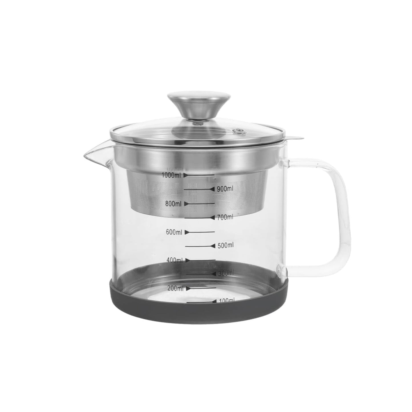 BinaryABC Yogurt Strainer,Nut Milk Strainer,Juice Food Strainer,Glass Teapot with Mesh Strainer,Stainless Steel Iced Tea Pitcher