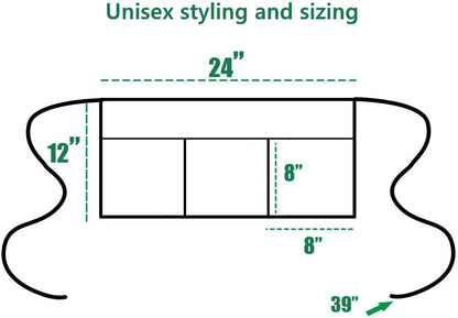 Waist Apron for Teachers with 3 Pockets, Half Black Apron, Perfect Gift for Teachers