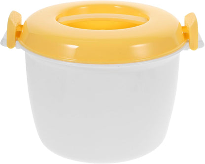 Microwave Rice Cooker Vegetable Steamer Set, Portable Non-Stick Pot for Cooking Soup, Rice, Stews, Oatmeal