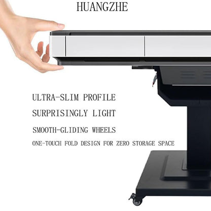 HUANGZHE 2026 Automatic Mahjong Table for Americans/Chinese/Taiwanese/Filipino,Rules - Ultra-Thin Foldable Mahjong Table shuffler Choice of 100,000+ Households, 42mm Tiles Set