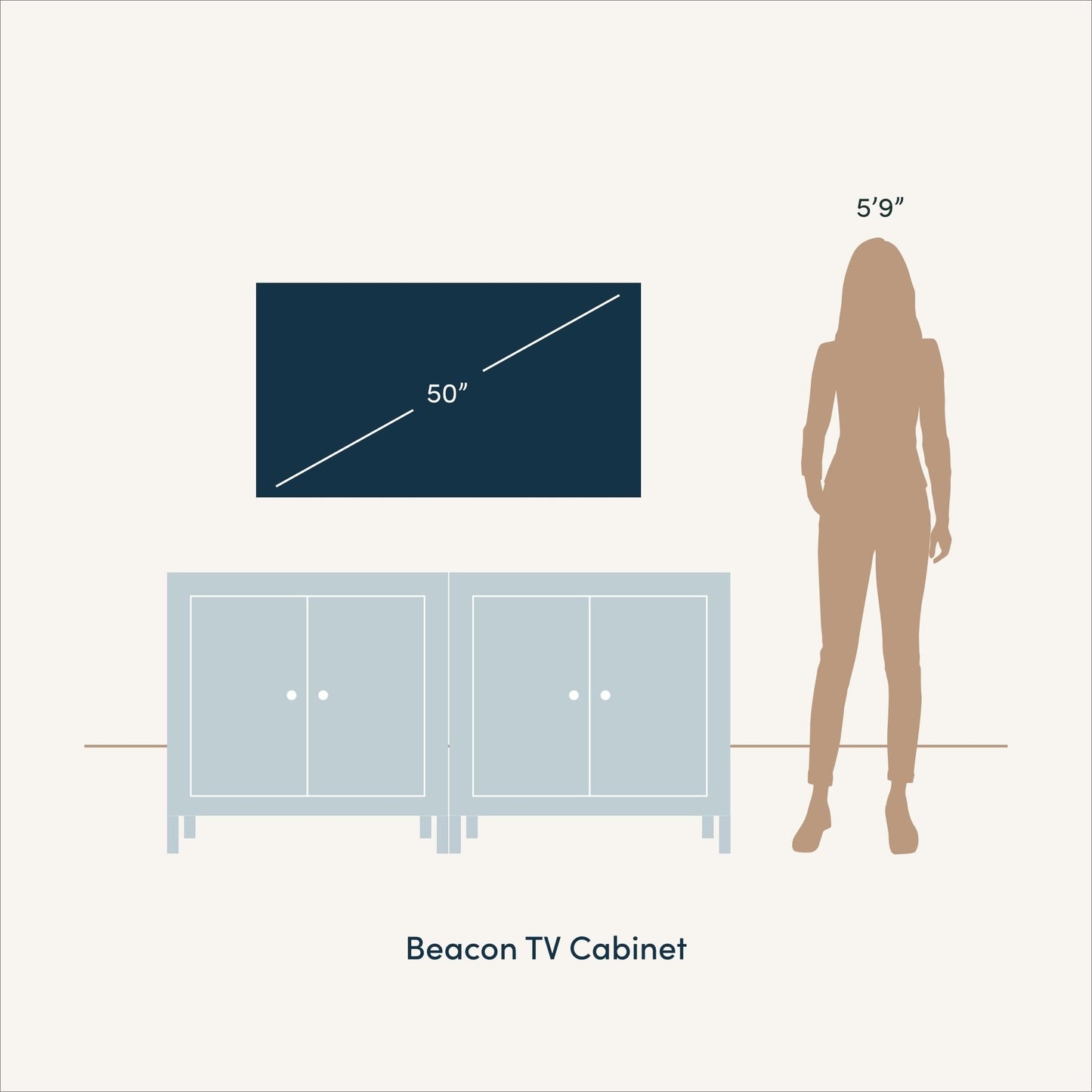 Nathan James Beacon Boho TV Stand, Free Standing Kitchen Cabinet Storage with Adjustable Interior Shelf and Seagrass Accent, Seagrass/Raw Oak, Set of 2