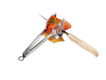 i Kito Tomato Lemon Slicer with Tomato Knife Set,Handheld Even Slicing Guide Cutter Tools,for Round Fruit and Veggies, Multi Kitchen Cutting Gadgets