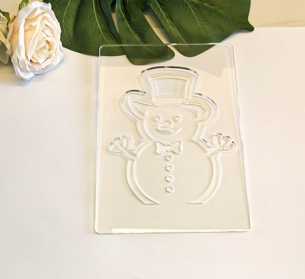 Christmas Lantern Acrylic Router Templates,Holiday Woodworking Craft Kit,5.5x8 Inch Wood Templates,DIY Gift Ideas (Snowman)