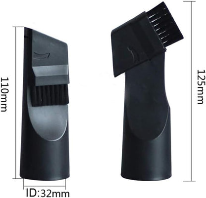 Vacuum Attachments 32mm (1 1/4 inch) Brush, Flexible Crevice Kit for Shop Vac Attachments, 7 Packs