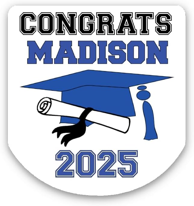 GRD107, 30 Personalized Graduation Party Favor Hand Sanitizer Labels, Graduation Party Favors, Many Colors to Choose