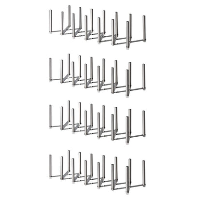 IKEA VARIERA Pot lid organizer, stainless steel (Set of 4, W: 5 ¾" X H: 4")