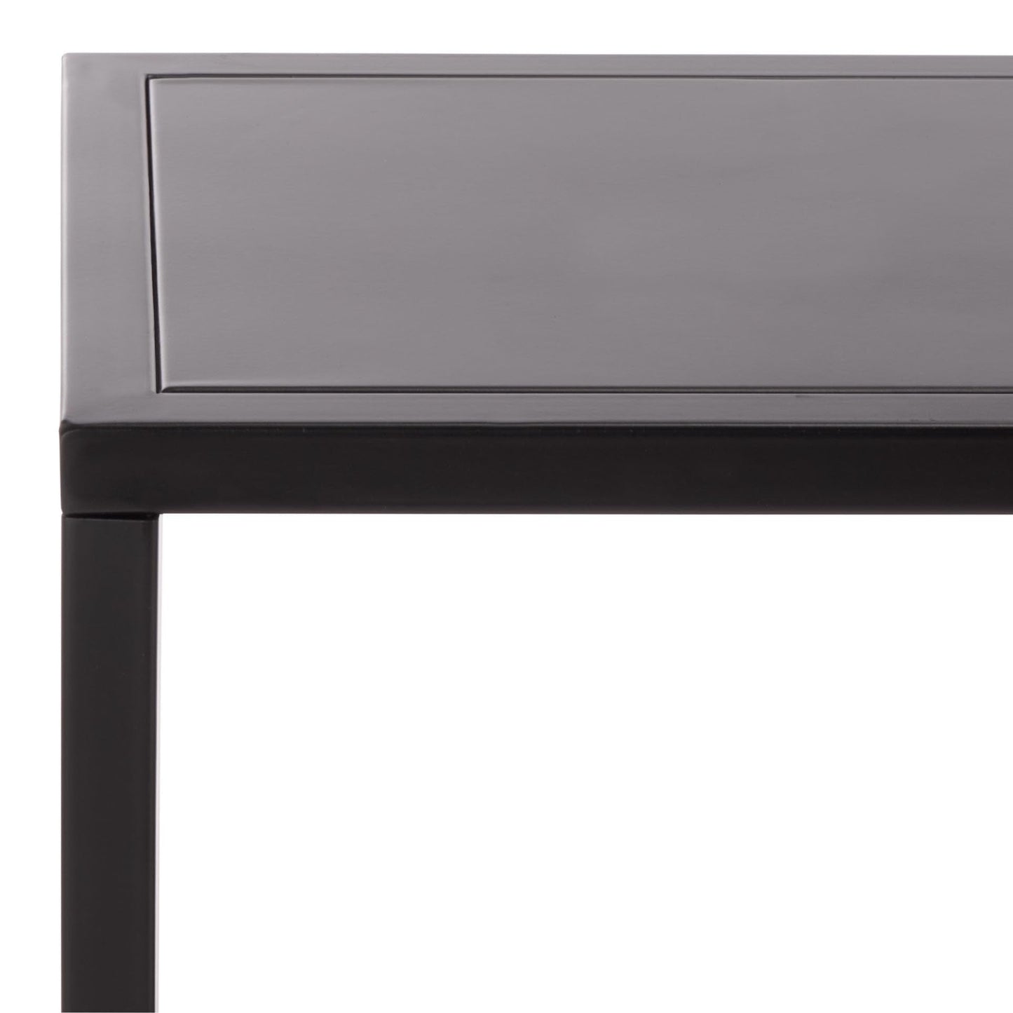 SAFAVIEH Couture Collection - Hodge Black Metal Console Table with 3 Shelves, Modern Minimalist Storage & Display (SFV9559A)