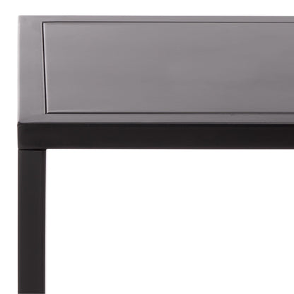 SAFAVIEH Couture Collection - Hodge Black Metal Console Table with 3 Shelves, Modern Minimalist Storage & Display (SFV9559A)