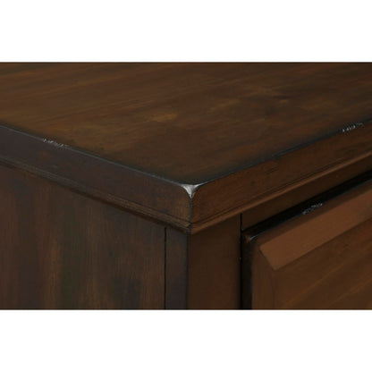New Classic Furniture Sevilla Wood 2-Drawer Nightstand, Walnut