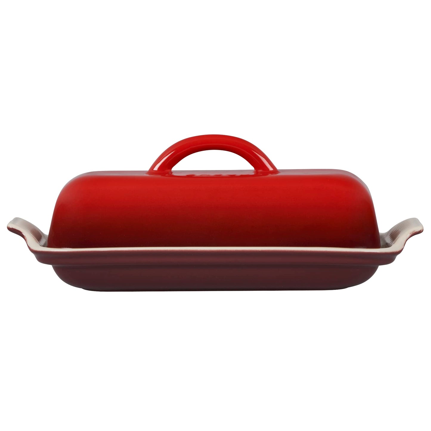 Le Creuset Stoneware Heritage Butter Dish, Cerise
