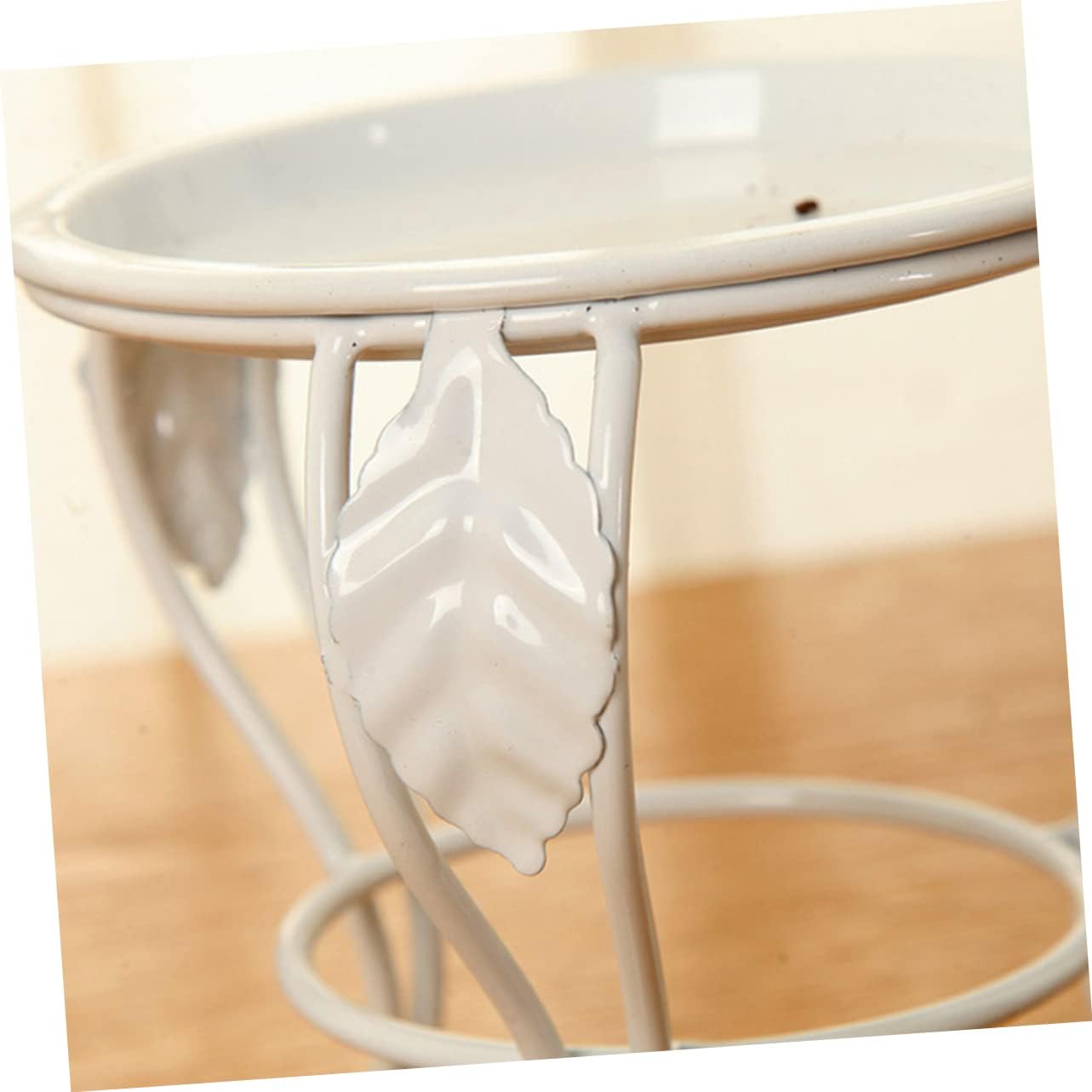 White Multifunctional Pot Stand, Planter Base and Display Plant Rack for Indoor Balcony and Garden Use