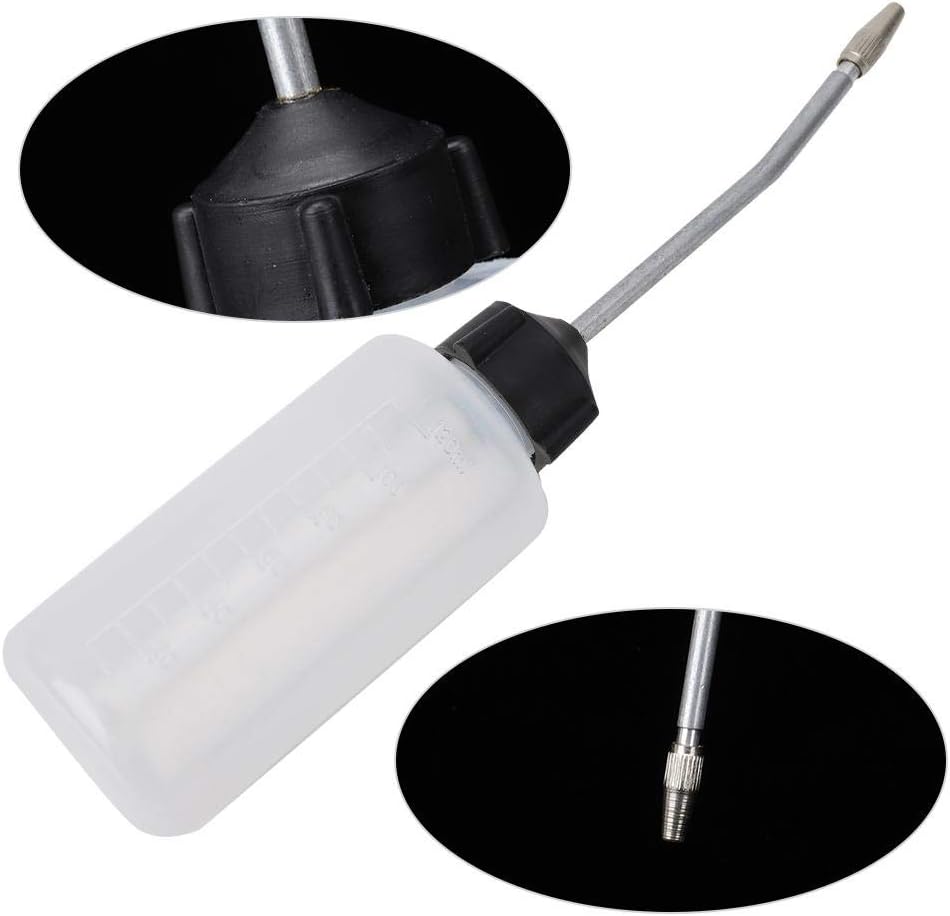 HEEPDD 5Pcs Sewing Machine Oil Dispenser, 120mL Precision Oil Bottle with Lengthened Nut Tip for Lubricating Machines