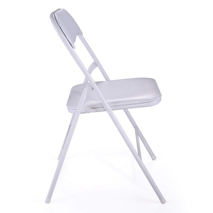 thegreatshopman 10-Pack Commercial Folding Plastic Chair for Home Office Wedding Party Outdoor Indoor, 300LBS Capacity, White