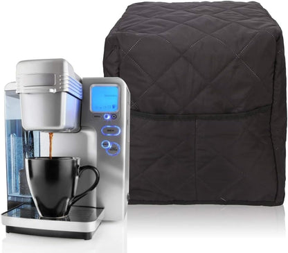 Coffee Machine Cover, Soft Cotton Dust Cover, Adjustable Fit, Washable Cleaning, Fine Workmanship for Home Kitchens &