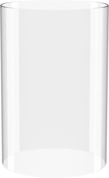 Hurricane Candle Holder - Bottomless Open Ended Cylindrical Glass Lamp Shade - 3" x 4"