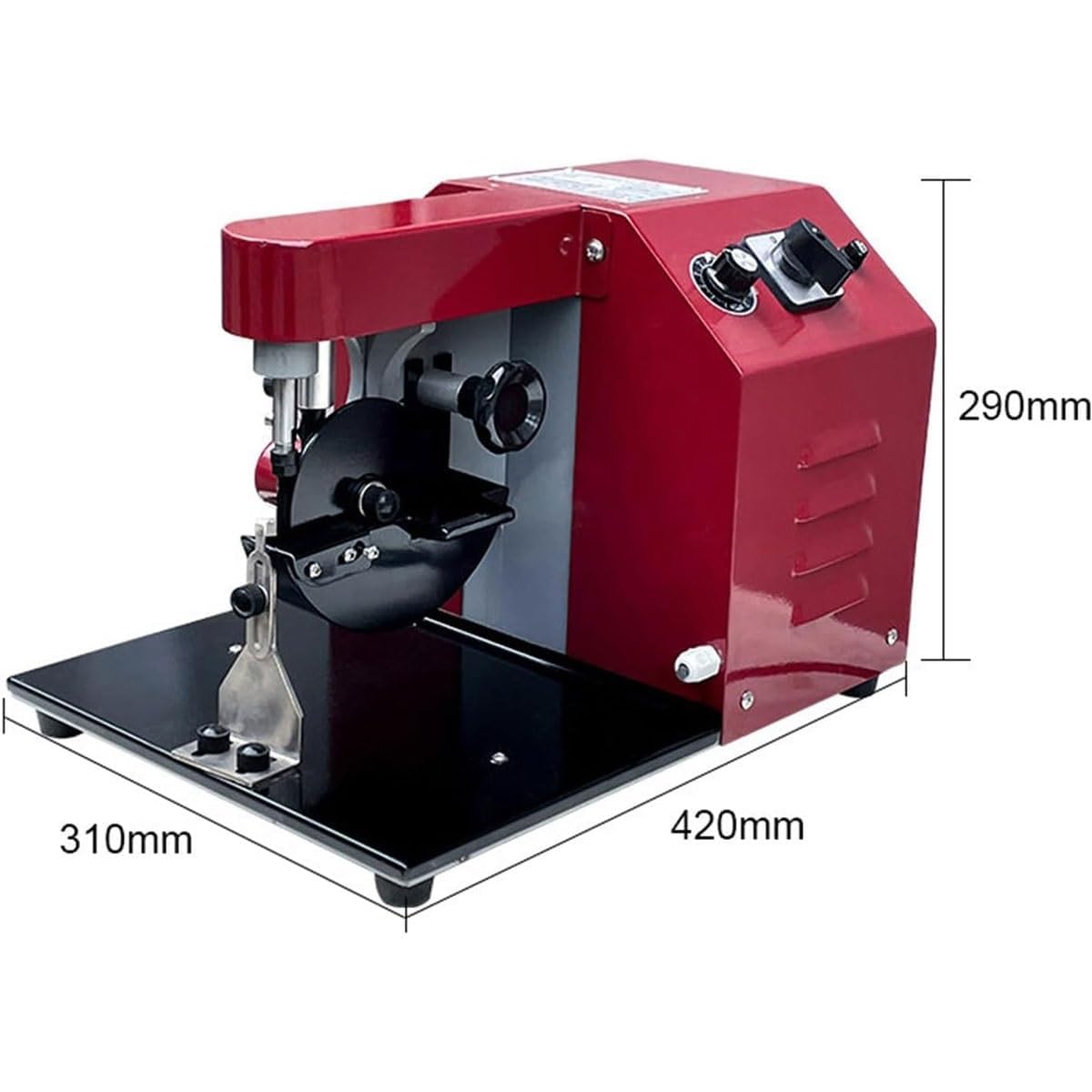 50W Professional Leather Edge Dye Tool, Electric Leather Edge Oiling Machine with Adjustable Thickness, Edging Coat Machine Kit, Dual Speed Control for Leathers Working Treatment
