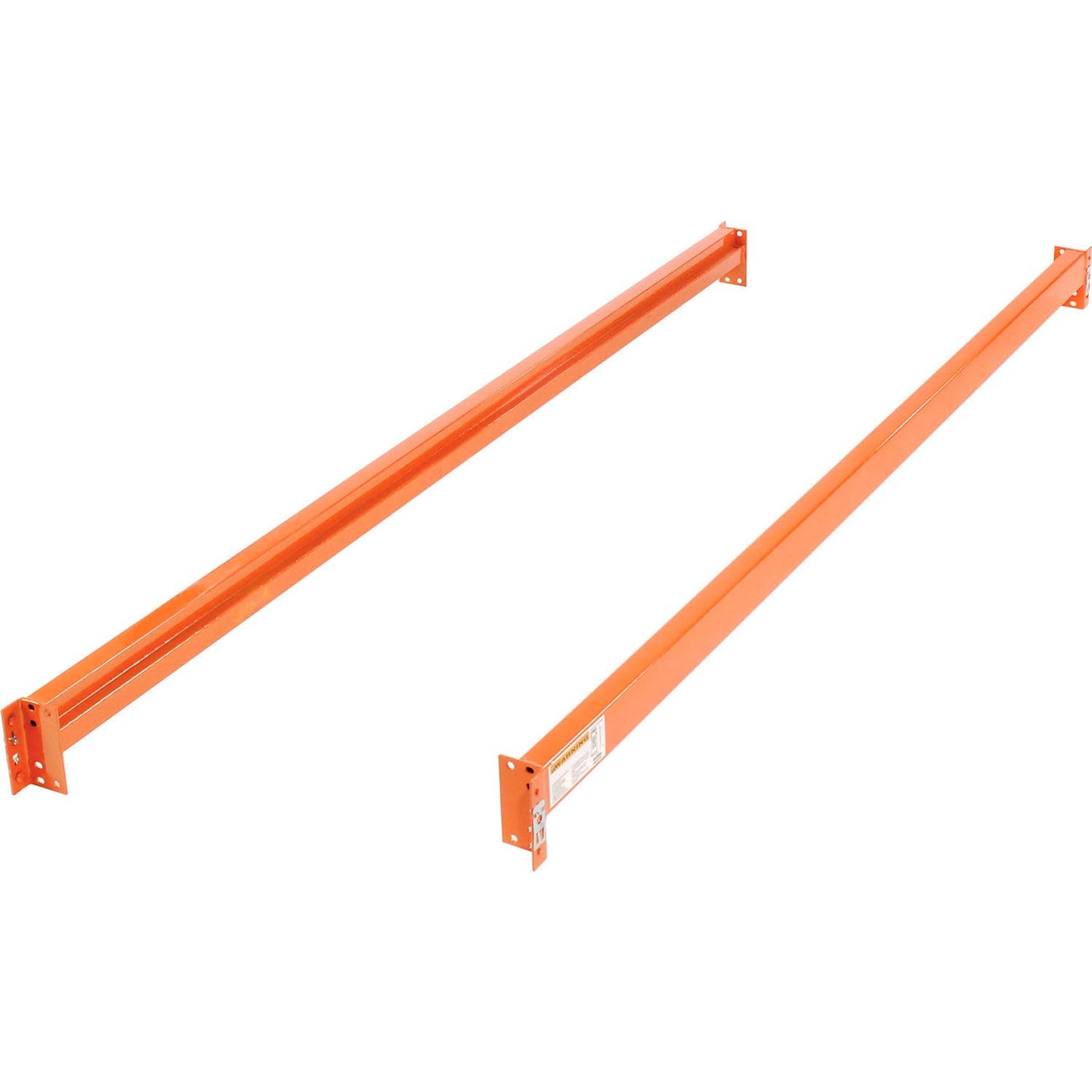 Global Industrial Teardrop Pallet Rack Add-On Unit, 144"W X 42"D X 120"H, 5970 lbs Shelf Capacity, Steel Construction, Orange & Green, For Industrial Storage