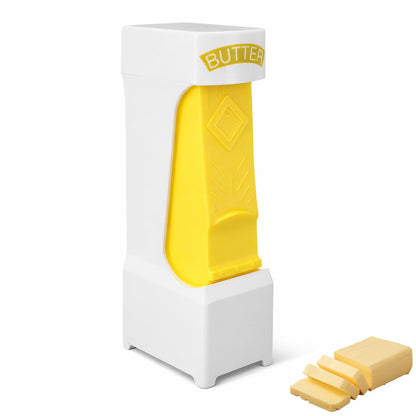 Butter Slicer, One Click Butter Cutter Butter Dispenser Butter Cutter Slicer Single Stick with Stainless Steel Blade for Kitchen