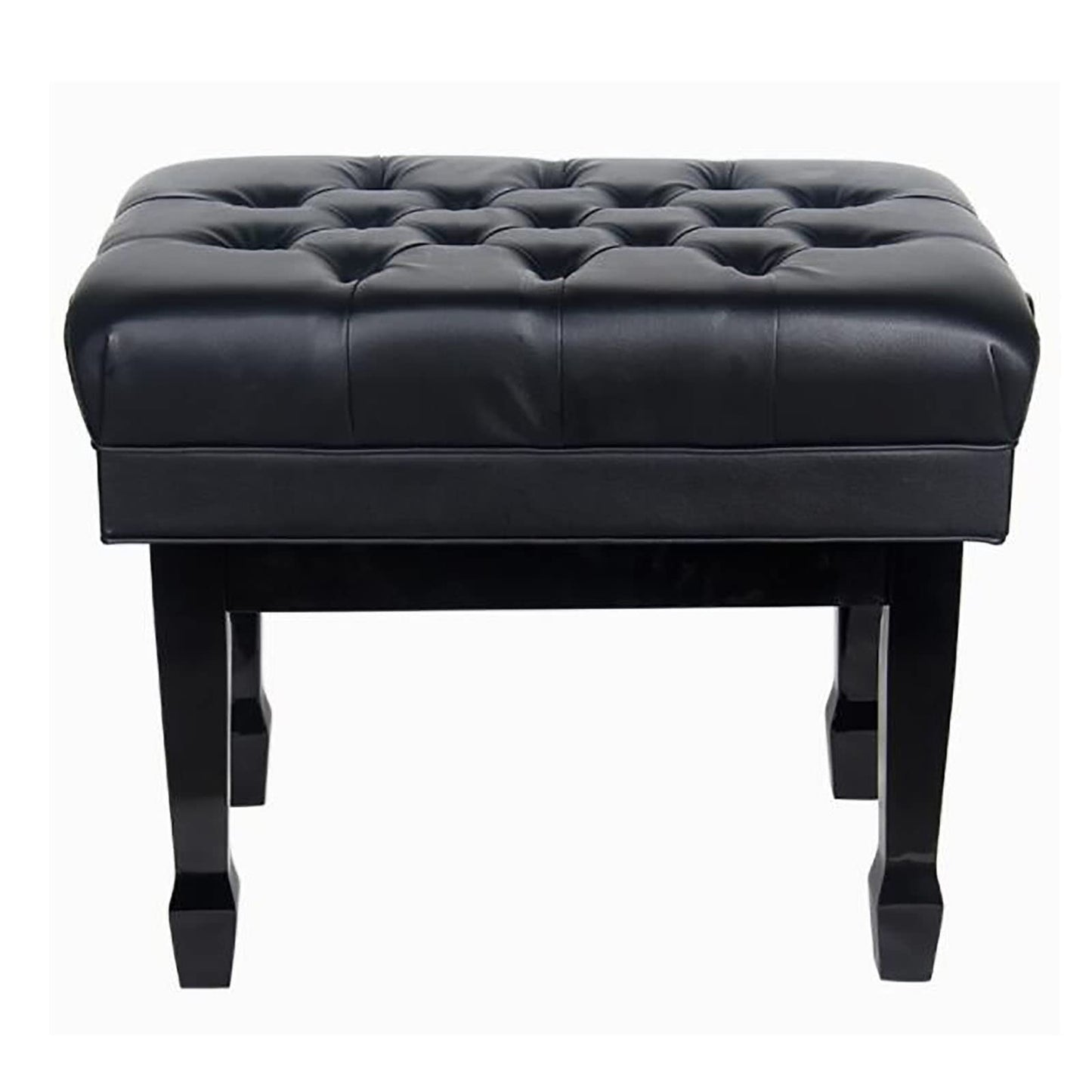 FKTHYO Piano Stool Luxury Leather Piano Stool Solid Wood Piano Bench with Large Storage Box,Adjustable Height,Comfortable and Ergonomic
