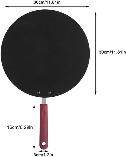 Portable Non-Stick Crepe Maker, Mini Frying Pan Pancake Griddle for Home Cooks, Crepe Lovers