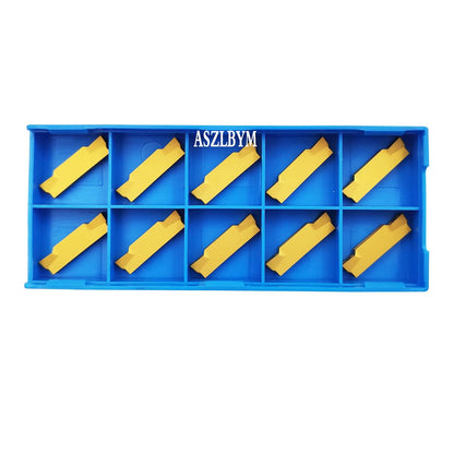 ASZLBYM Lathe Grooving Tool Holder Grooving Cut-Off Tool Holder MGEHR1616-3 With 11pcs MGMN300-M Indexable Carbide Grooving Inserts