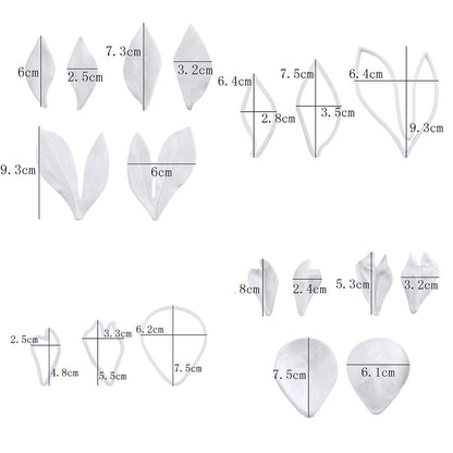 Professional Flower Fondant Mold Set, Reusable Silicone Cake Decorating Tools for Baking & Sugar Craft (Peony Flower)