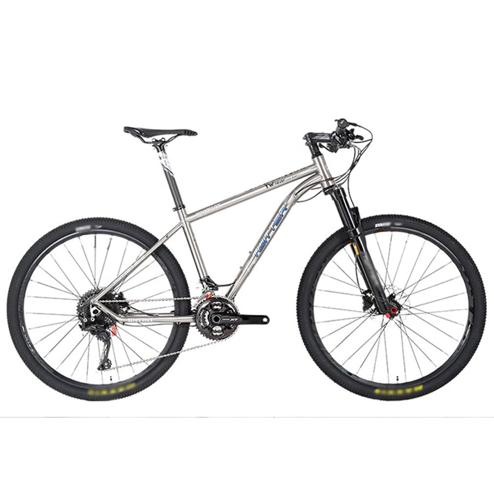 HIMALO Bike Frame 27.5/29er Mountain Bike Frame 15.5''/17''/19'' Lightweight Titanium Alloy Rigid Frame Disc Brake Thru Axle 12x142mm XC AM(29 * 17'')