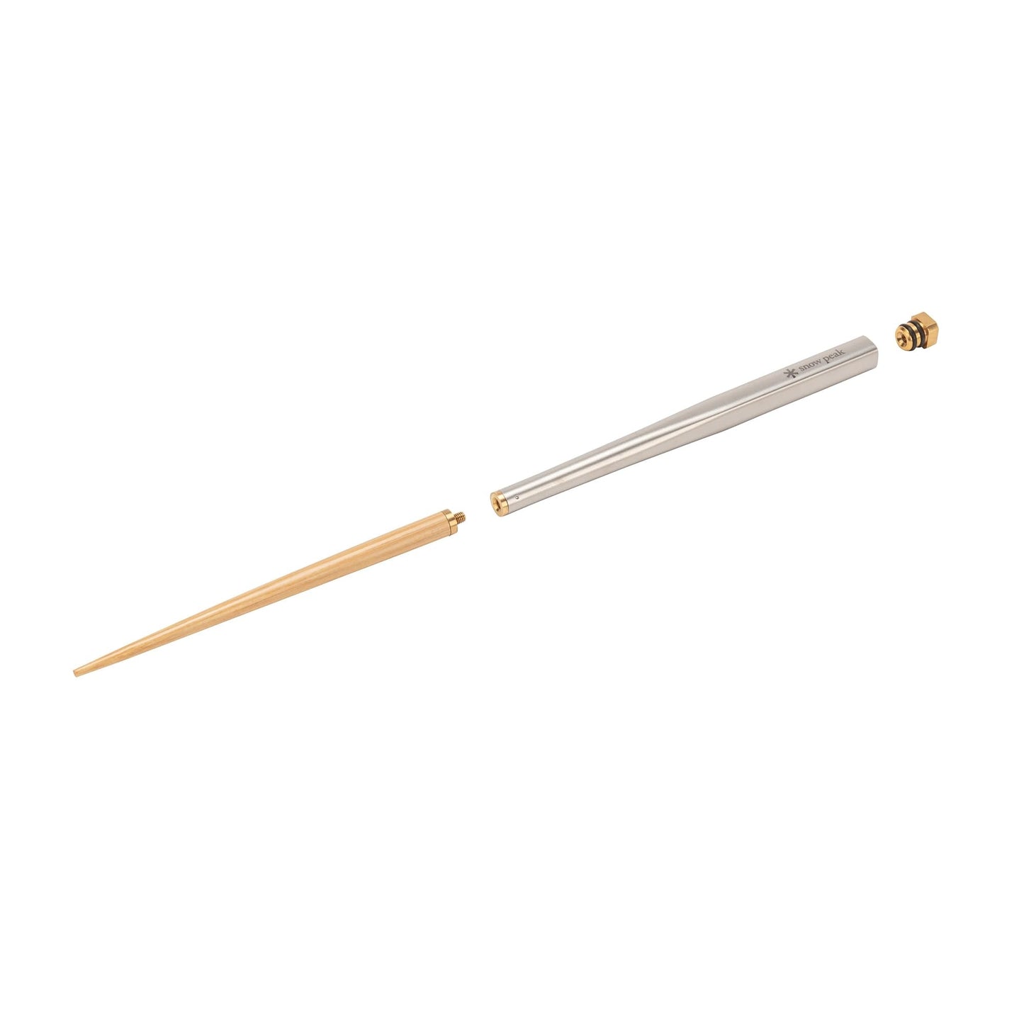 Snow Peak Wabuki Chopsticks - Collapsible Stainless Steel Chopsticks with Case - Reusable Utensils Perfect for Camping & Travel - L