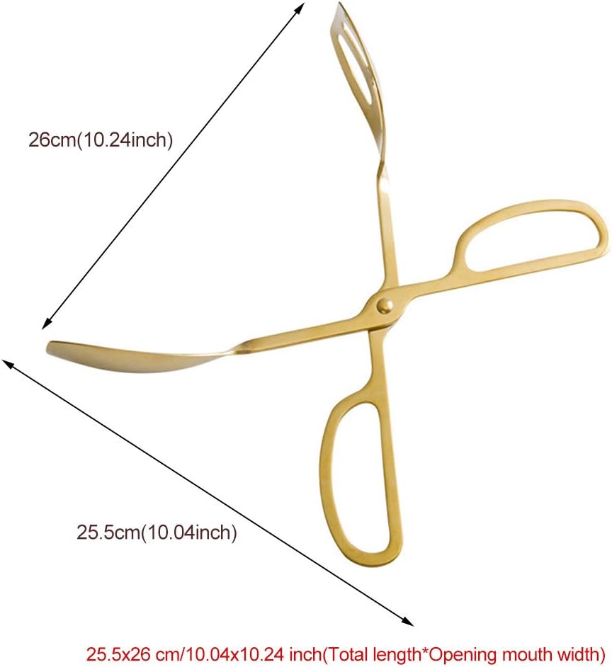Food Tongs, Stainless Steel Kitchen Tongs, Salad Tongs for Cooking, Barbecue, Pastry, Sandwich, Serving Scissors