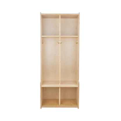Contender 2-Section Coat Locker with Bench & Cubby Storage, Backpack Organizer, Coat Cubbies Storage for Kids & Toddlers, Ideal for Home, School, Office