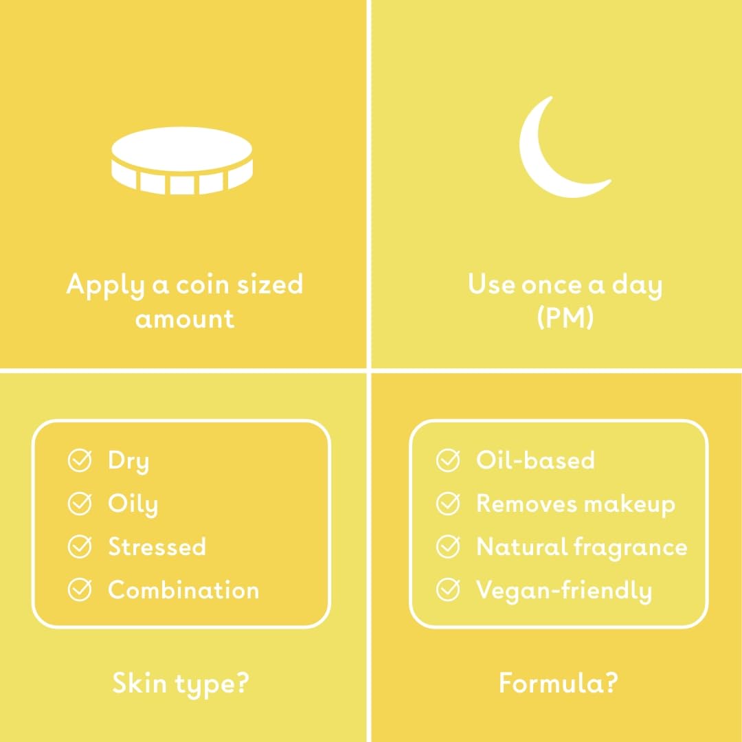Q+A Grapefruit Cleansing Balm, Makeup Remover 125ml / 4.4fl Oz