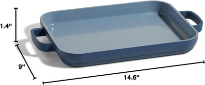 Our Place Mini Griddle Pan - 9" Nonstick Ceramic Griddle for Stovetop & Oven | PFAS-Free, Oven-Safe to 450°F | Blue Salt