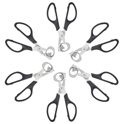 XINMEIWEN 10Pack Stainless Steel Quail Egg Cutter Scissors Quail and Pigeon Egg Cutter Tool Quail Scissors Opener Quail Egg Cracker for Home Kitchen (Black)
