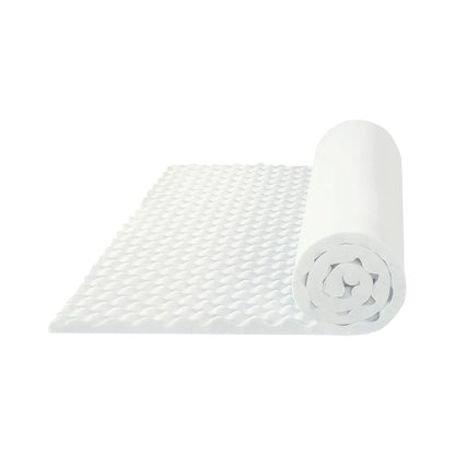 Zayton 2-inch Convoluted Foam Mattress Topper with Egg Shell Design | Breathable, Soft, and Comfortable Bed Toppers