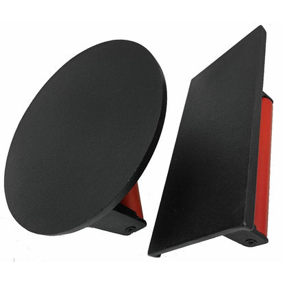 Firsgrill Burger Press 7.08" Round & 8.3”X4.3”Rectangle Heavy-Duty Cast Iron Smash Meat Steak with Wood Handle for Blackstone Camp Chef Pitboss Weber Treager Griddle (Round & Rectangle w Flat Bottom)