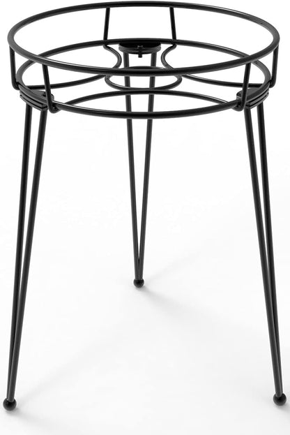 iLTreFlo 18.7 inches (18.7 inches Midcentury Modern Metal Potted Plant Stand Tall Flower Pot Holder Large Rustproof