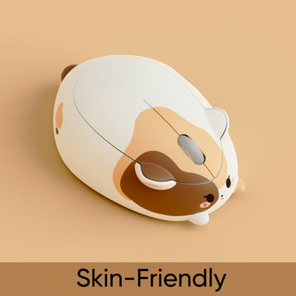 Akko Cat Theme Wireless Gaming Mouse, 2.4G GHz with a USB Receiver, Cute Optical Cordless Cartoon Mice for Computer/Laptop/Desktop/PC, Compatible with Mac/Win (Gray Mimo)