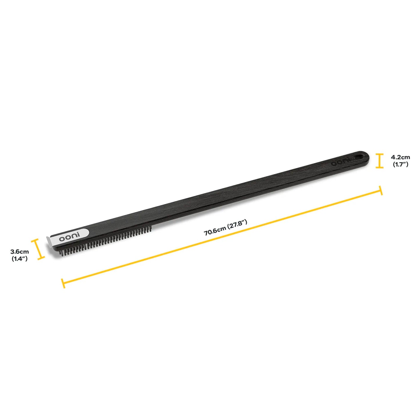 Ooni Wire Brush & Scraper – BBQ and Pizza Stone Cleaner, Grill Cleaner, Outdoor Cooking Tools, Barbecue Utensils - Long Handle