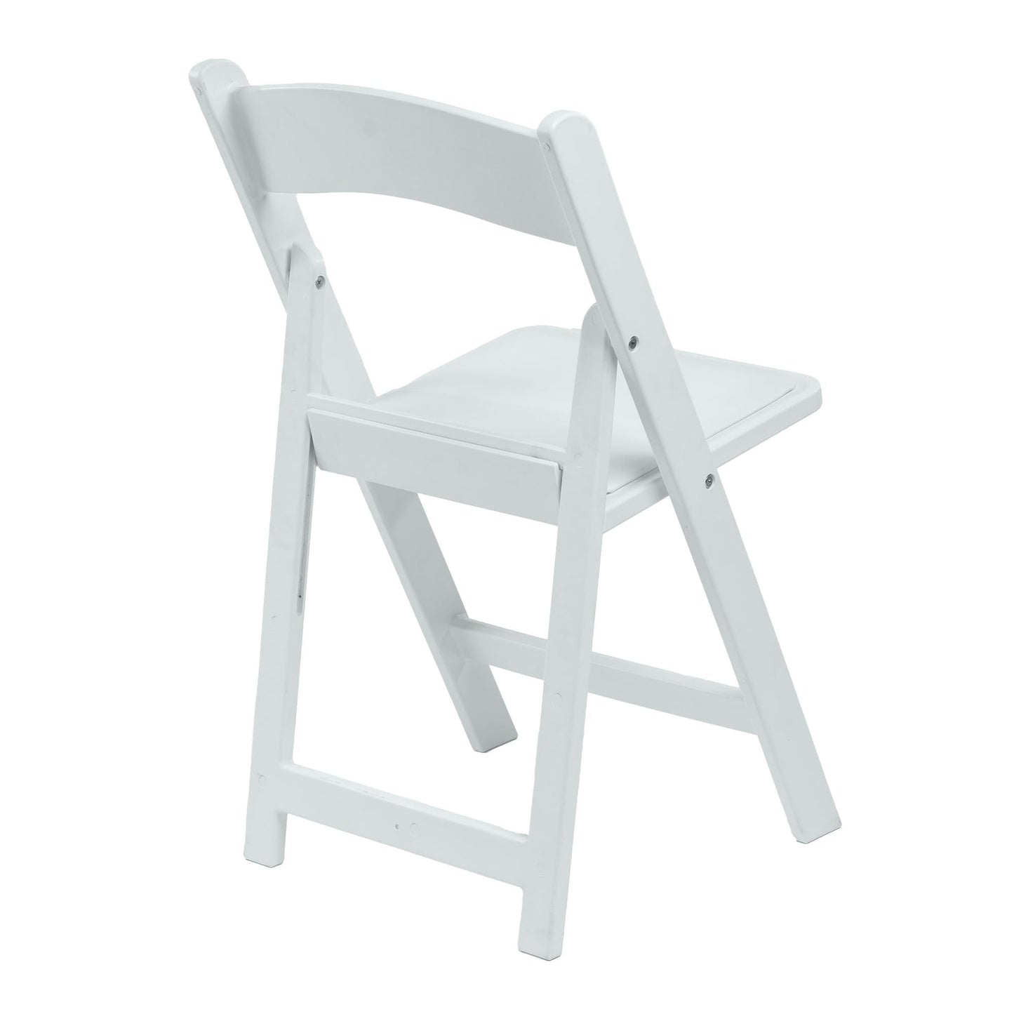 Winlice White Resin Folding Chairs - Stackable Chairs with Padded Seats, 800LB Weight Capacity Comfortable Chair - Indoor/Outdoor Folding Chairs for Events - Lightweight Foldable Chairs (10 Pack)
