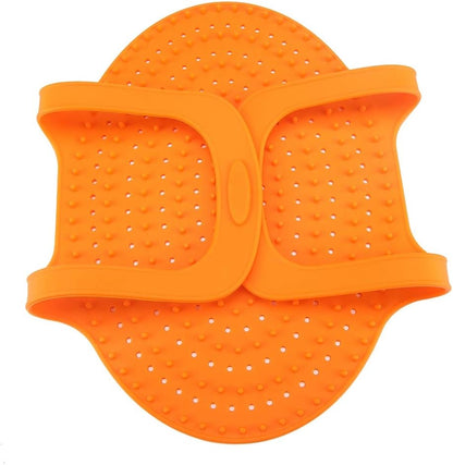 Silicone Turkey Lifter for Roasting Pan, Orange for Turkey and Chicken Barbecue